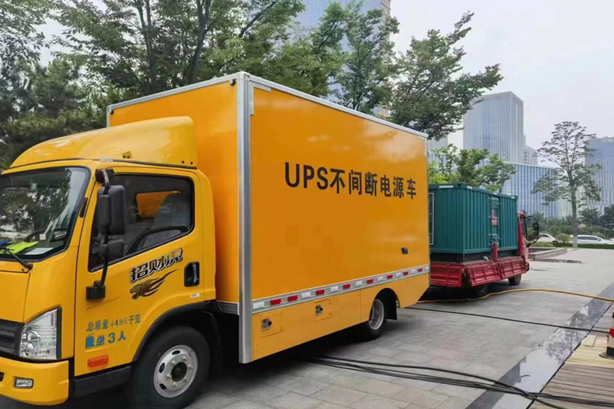 菏泽发电机租赁施工现场